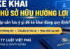 Kê khai chủ sở hữu hưởng lợi của doanh nghiệp